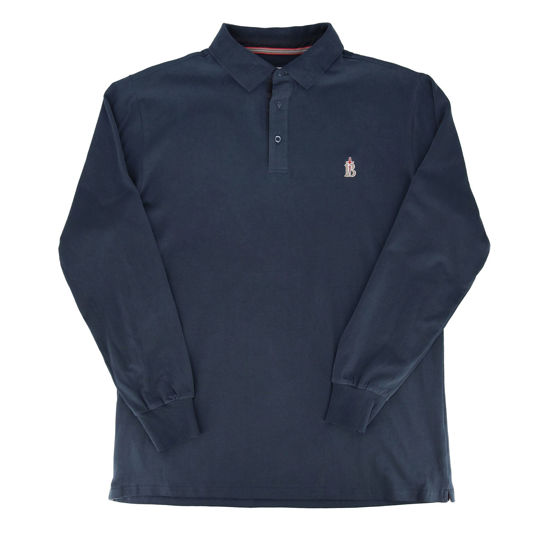 Immagine di BLUE LEMON - OVER POLO MANICA LUNGA JERSEY RICAMO PUGNALE