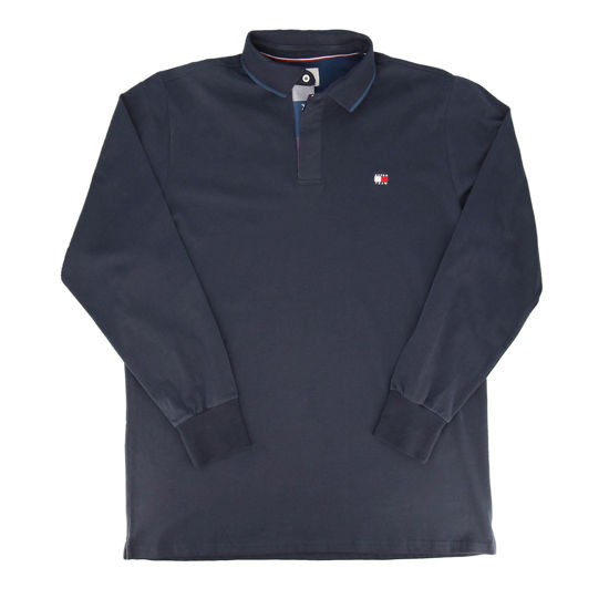 Immagine di BLUE LEMON - OVER POLO MANICA LUNGA JERSEY BANDIERA