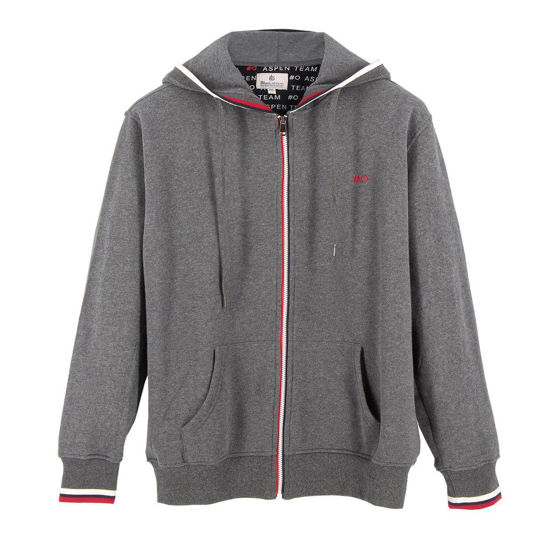Immagine di BLUE LEMON - OVER FELPA ZIP INTERA CAPPUCCIO BORDI BICOLORE