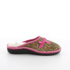 Immagine di SOFTY- Pantofole maculate con fiocchetto e pelliccia interna, MADE IN ITALY
