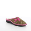 Immagine di SOFTY- Pantofole maculate con fiocchetto e pelliccia interna, MADE IN ITALY