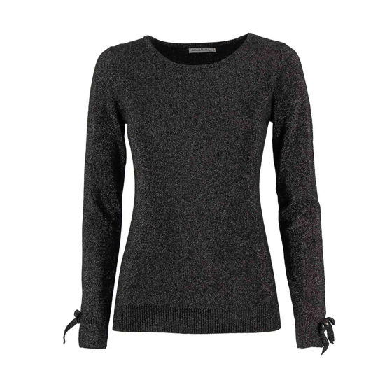 Immagine di AMO & ROMA - MAGLIA MANICA LUNGA LUREX FIOCCHI POLSI