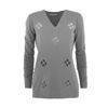 Immagine di AMO & ROMA - MAGLIA MANICA LUNGA SCOLLO A V
