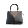 Immagine di DAVID JONES - Borsa due manici con fasce oblique e tracolla rimovibile