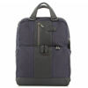 Immagine di PIQUADRO - Zaino porta computer 15,6'' in tessuto impermeabile e inserti in VERA PELLE, con tasche laterali porta bottiglia e ombrello