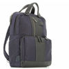 Immagine di PIQUADRO - Zaino porta computer 15,6'' in tessuto impermeabile e inserti in VERA PELLE, con tasche laterali porta bottiglia e ombrello