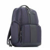 Immagine di PIQUADRO - Zaino in VERA PELLE con doppia tasca porta PC 15,6'' e tasche porta ombrello e bottiglia laterali