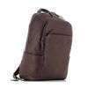 Immagine di PIQUADRO - Zaino porta computer 14'' in VERA PELLE, tre tasche principali e porta ombrello e bottiglia laterali