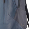 Immagine di PIQUADRO - Zaino in VERA PELLE con doppia tasca porta PC 15,6'' e tasche porta ombrello e bottiglia laterali