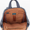 Immagine di PIQUADRO - Zaino porta computer 14" in VERA PELLE con zip frontale verticale