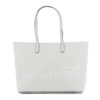 Immagine di LANCETTI - Borsa shopping due manici con marchio stampato