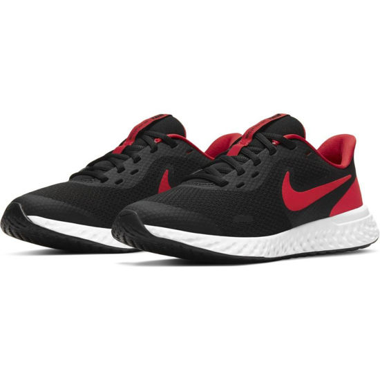 Immagine di NIKE - SCARPA REVOLUTION 5 GS 3%-7 BLK-RED-WHT