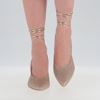 Immagine di MISS GLOBO - Décolleté glitterata slingback lace-up MADE IN ITALY,  tacco 7CM