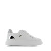 Immagine di IN BLU - Sneakers con patch glitterata ed inserto posteriore effetto specchio