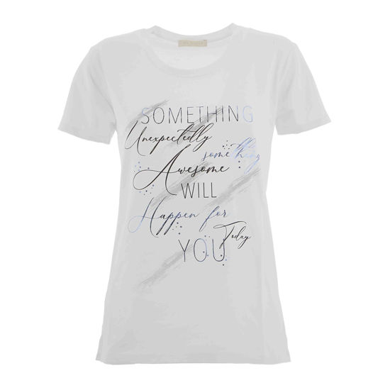 Immagine di MY JEWELS - T-SHIRT MANICA CORTA JERSEY AMPIA CON SPACCHETTI