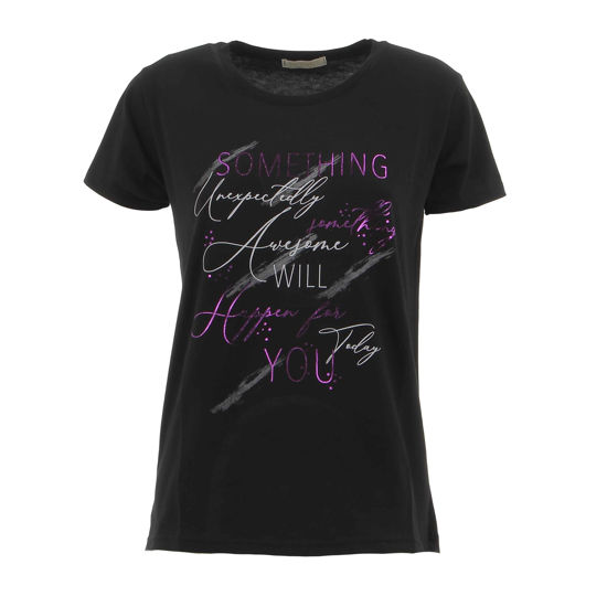Immagine di MY JEWELS - T-SHIRT MANICA CORTA JERSEY AMPIA CON SPACCHETTI