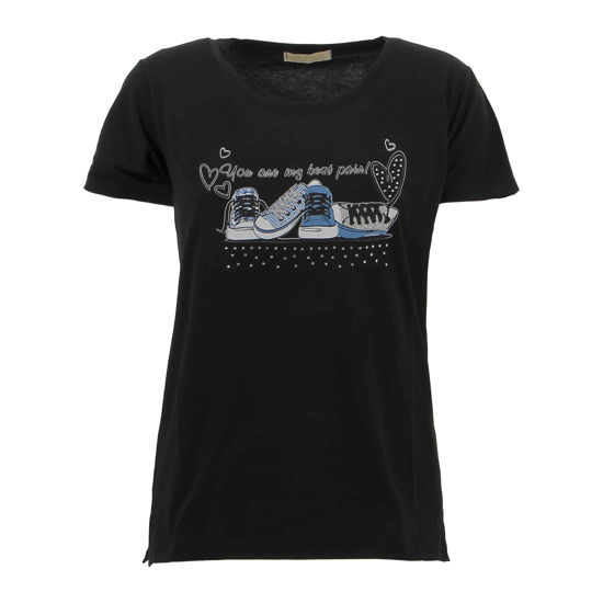 Immagine di MY JEWELS - TSHIRT MANICA CORTA JERSEY AMPIA CON SPACCHETTI
