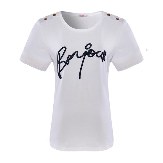 Immagine di BACHATA - TSHIRT MANICA CORTA RICAMO