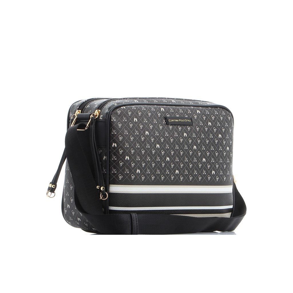 Guess Borsa A Tracolla Donna Noelle Con Doppia Cerniera E Catena Oro Bianco 115993372