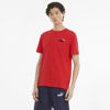 Immagine di PUMA - T-SHIRT MM ESS+ EMBROIDERY LOGO RED-BLK