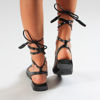 Immagine di VANILLA PUNK - Ballerina a punta lace-up con borchiette
