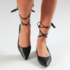 Immagine di VANILLA PUNK - Ballerina a punta lace-up con borchiette