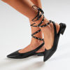 Immagine di VANILLA PUNK - Ballerina a punta lace-up con borchiette