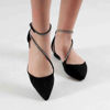 Immagine di VANILLA PUNK - Ballerina a punta con cinturino diagonale con strass