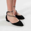 Immagine di VANILLA PUNK - Ballerina a punta con cinturino diagonale con strass