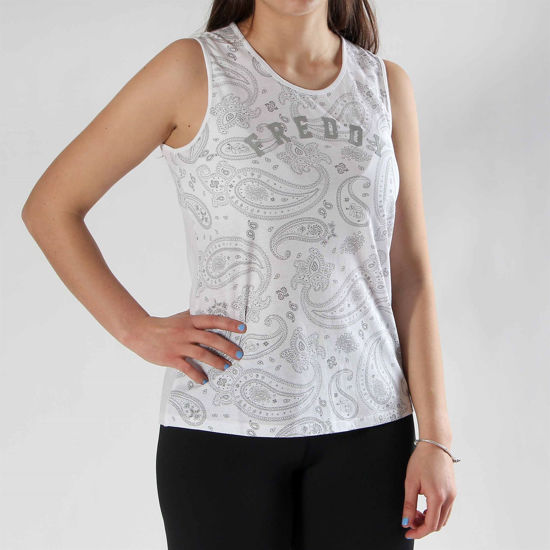 Immagine di CANOTTA TRAINING AOP FLOWER WHITE-WHITE