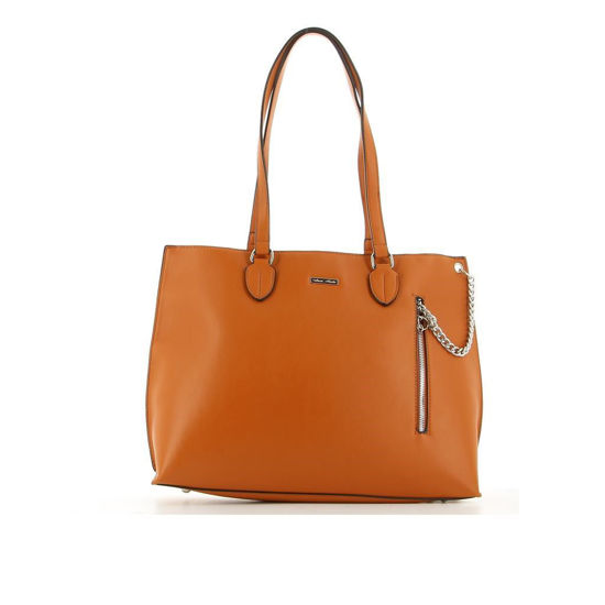 Immagine di ANNES NICOLE - Borsa shopping con catena e zip frontale verticale