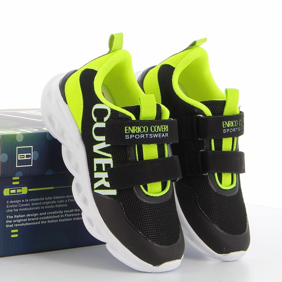 Immagine di ENRICO COVERI - Sneakers con strappi e dettagli fluo