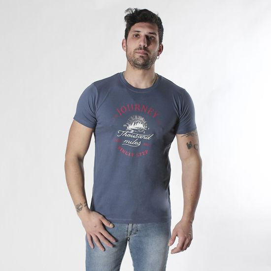 Immagine di BROKERS - T-SHIRT MANICA CORTA CON STAMPA