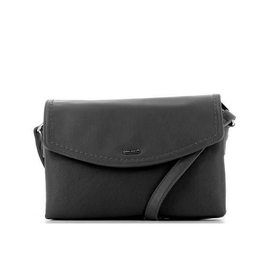 Immagine di DAVID JONES - Tracolla tre scomparti con patta e tasca zip posteriore