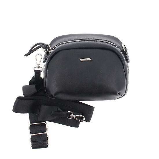 Immagine di DAVID JONES - Tracolla mezzaluna con tracolla rimovibile larga in tessuto