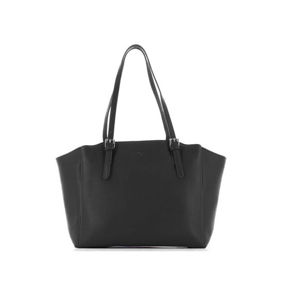 Immagine di DAVID JONES - Borsa shopping con fibbie sui manici e doppia tasca con calamita