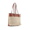 Immagine di DAVID JONES - Borsa shopping multimateriale con fibbie sui manici
