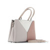 Immagine di DAVID JONES - Borsa due manici patchwork tre colori con tre scomparti