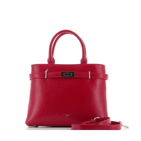 Immagine di DAVID JONES - Borsa due manici doppio scomparto con cinta frontale e tracolla rimovibile