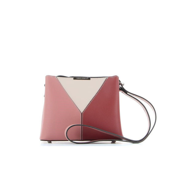 Immagine di DAVID JONES - Tracolla patchwork tre colori con tre scomparti