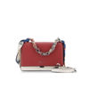 Immagine di DAVID JONES - Borsa a mano/ tracolla rettangolare con patta e manico catena con foulard e tracolla rimovibile