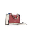 Immagine di DAVID JONES - Borsa a mano/ tracolla rettangolare con patta e manico catena con foulard e tracolla rimovibile