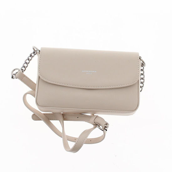 Immagine di DAVID JONES - Tracolla rettangolare con patta mezzaluna e tasca zip posteriore