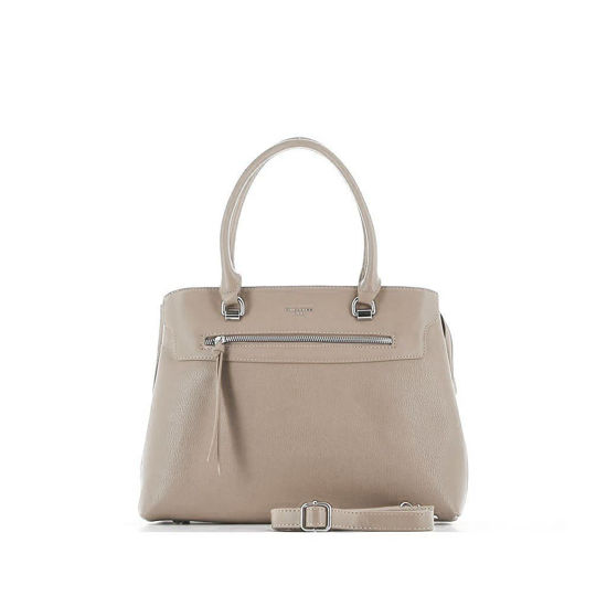 Immagine di DAVID JONES - Borsa due manici doppio scomparto con zip frontale e tracolla rimovibile