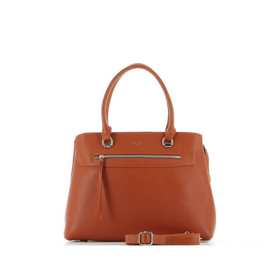 Immagine di DAVID JONES - Borsa due manici doppio scomparto con zip frontale e tracolla rimovibile