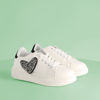 Immagine di VANILLA PUNK - Sneakers con applicazione cuore rivestito di perline