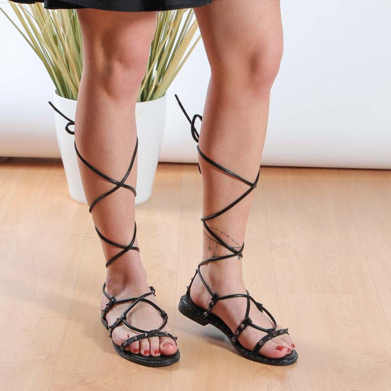 Immagine di ZOE - Sandalo lace up con borchie