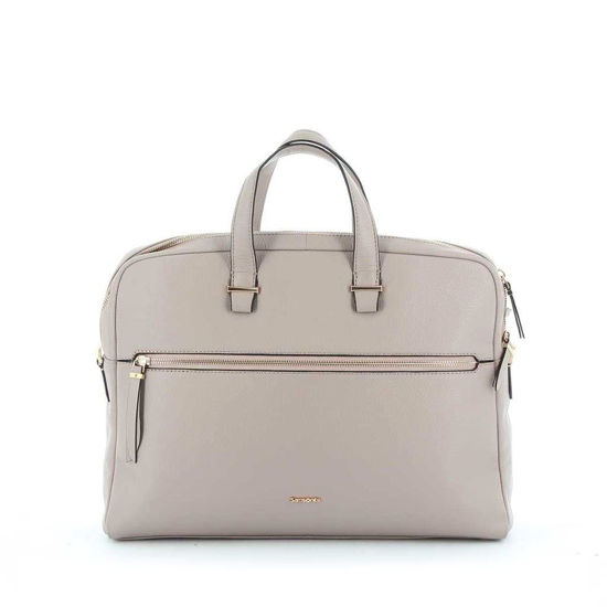 Immagine di SAMSONITE- Cartella in VERA PELLE con scomparto porta pc fino a 14.1" e tracolla rimovibile