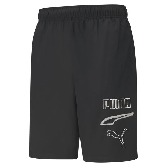 Immagine di SHORT REBEL WOVEN 9 BLACK-LOGO BLACK