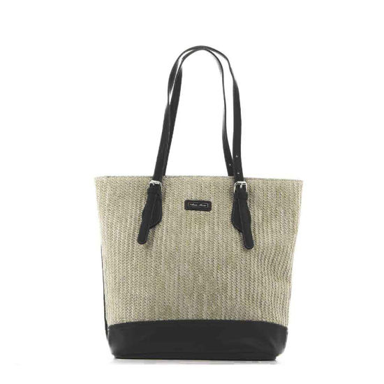 Immagine di ANNES NICOLE - Shopping multimateriale con fibbie sui manici